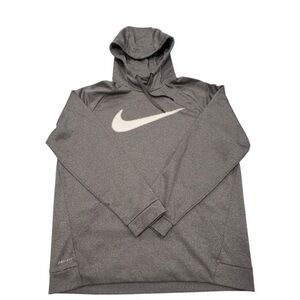 Nike Charcoal Hoodie with White Swoosh